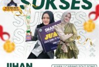 Siswi MTsN 1 Payakumbuh Juara 1 Solo Song Sumbar