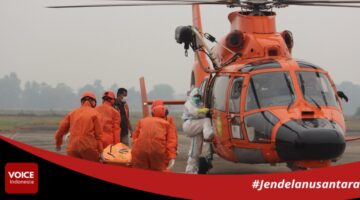 2 Helikopter Basarnas Evakuasi 7 Korban Km Virgo Angkut 8 ke Banjarmasin