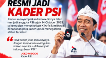 Alasan Baru Tampilkan KTA PSI Diungkap Jokowi: “Saya Suka Dong!”