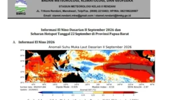BMKG Catat 312 Titik Panas di Papua Barat, Fakfak Tertinggi