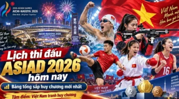 Berikut jadwal terbaru delegasi olahraga Vietnam di ASIAD 2026 per 20 September.