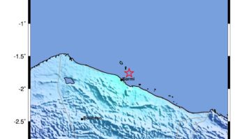 Gempa M5.1 – 102 km barat laut SARMI-PAPUA