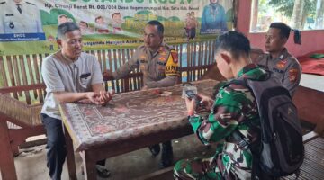 Pasca Pilkades Ragemanunggal, Polsek Setu dan Koramil 06 Perkuat Silaturahmi