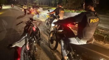 Wakapolres Pelalawan Langsung Pimpin Patroli Malam Berantas Balapan Liar