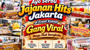 Acara Viral Geng Hadir di Mega Mall Bengkulu, 40 Tenant Kuliner Ramaikan Kota