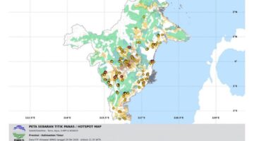BMKG Deteksi 485 Titik Panas di Kaltim, Termasuk di Kawasan IKN