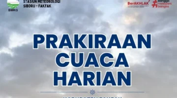 BMKG Fakfak Ingatkan Potensi Angin Kencang di Wilayah Perairan