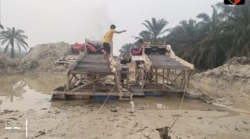 Berantas PETI, Polsek Kuansing Sisir 5 Titik Kali