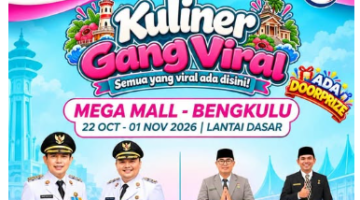 Geng Kuliner Viral Bengkulu Hadirkan 40 Tenant Jakarta di Mega Mall