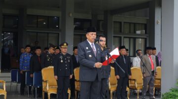 Wakil Wali Kota Payakumbuh Elzadaswarman menyampaikan pesan kepada generasi muda seusai upacara Hari Kesaktian Pancasila 2026 di Payakumbuh, Kamis (1/10/2026).