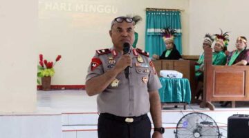 Pekan Cinta di GKI Mimika, Kapolda Papua Tengah Sosialisasikan 110 Pelayanan