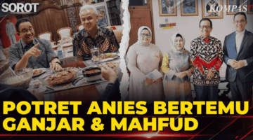 Potret Anies Baswedan Bertemu Ganjar Pranowo & Mahfud MD di Jogja