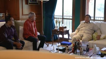 Prabowo Menerima Menteri Luar Negeri Singapura Vivian Balakrishnan di Hambalang