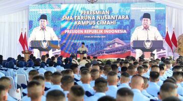 Presiden Prabowo Resmikan SMA Taruna Nusantara Cimahi, Kini Ada Enam Kampus di Indonesia