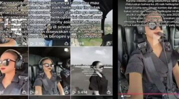Viral Tiktoker Novita Hadiri Konser The Weeknd Naik Helikopter Berlogo Kementerian Kerajinan, Akhirnya Beri Klarifikasi